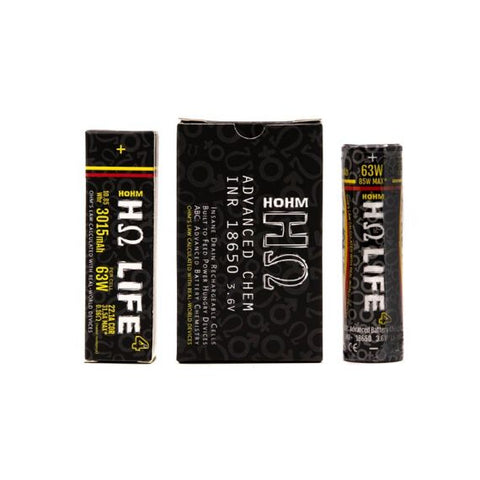 HoHm Alone 18650 batteries (2-pack)